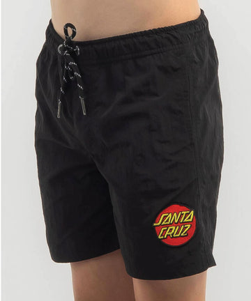 Santa Cruz Boys Classic Dot Cruzier Short - Black